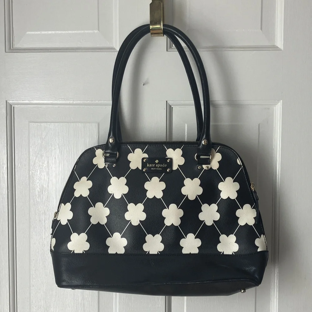 Kate spade daisy print Rachelle satchel handbag purse so cute